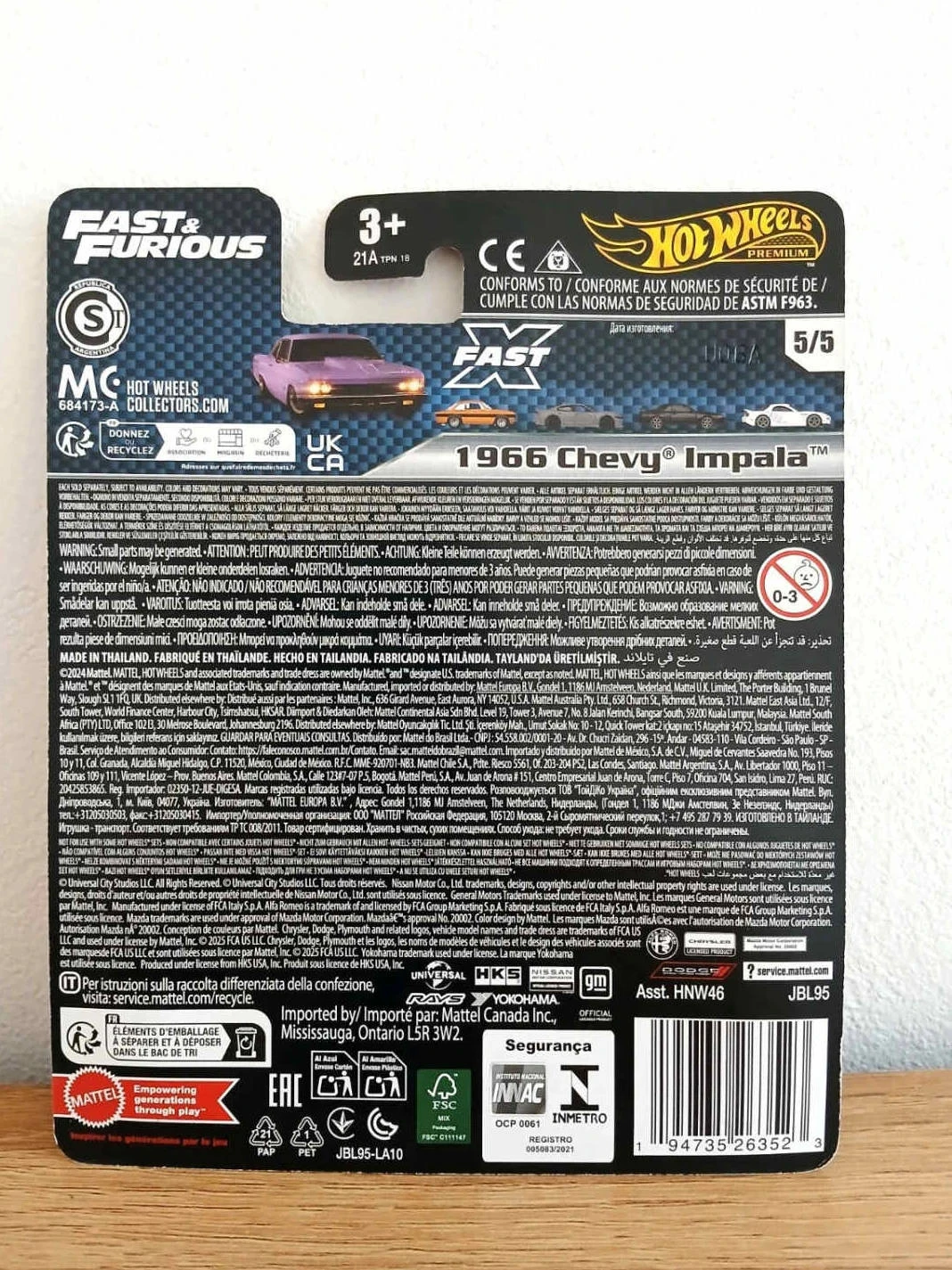 Hot Wheels Premium Fast & Furious 2021 TChevy Impala 1:64 – photo 2